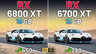RX 6800 XT vs RX 6700 XT - Test in 20 Games in 2024
