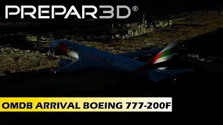 [VATSIM/P3DV4] Emirates Sky Cargo | Boeing 777-200F | Arriving to Dubai from Amsterdam