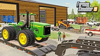 STARTING OUR FARM- BUYING THE FIRST TRACTOR! (JD 9400 & KUBOTA) | FARMING SIMULATOR 2019