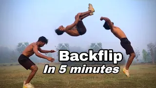 Learn how to do backflip in 5 minutes |  flip #tutorial