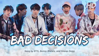 Bad Decisions - BTS, Benny Blanco, and Snoop Dogg (Lyrics)