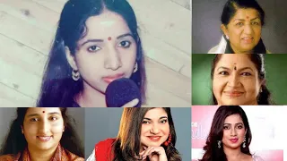 Tere Bina Zindagi se koi - lata ji - Swarnalatha - Chithra - Alka - Anuradha - Shreya Ghoshal