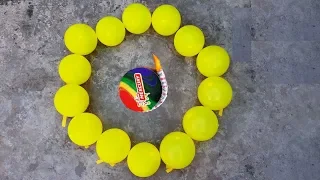 Balloons Circle With Chakri Diwali Crackers Experiments