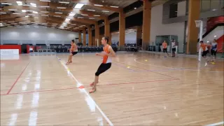 Sprint, Crossover, Sprint, Shuffle, Sprint Netball ASSA Ranell Hobson