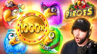 This NEW PIROTS slot from ELK has a 1000x COIN! - I LOVE THE SUPER BONUS!! (Bonus Buys)