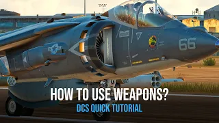 DCS Tutorial for Dummies: AV-8B N/A Harrier Weapons, Missiles and Machine-gun