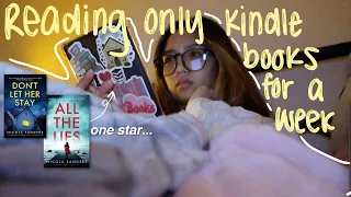 reading only books on my kindle for a week📲📖 reading vlog