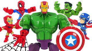 Hulk body, Spider-Man hands, Iron-Man face! Marble Masher Appears! | DuDuPopTOY