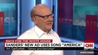 Art Garfunkel on Sanders ad using "America"