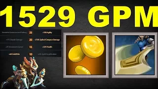1529 GPM [ Greevil's Greed + Great Cleave ] Dota 2 Ability Draft