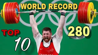 CLEAN AND JERK - TOP 10 weightlifting - LOS MEJORES LEVANTAMIENTOS DE LA HISTORIA HALTEROFILIA