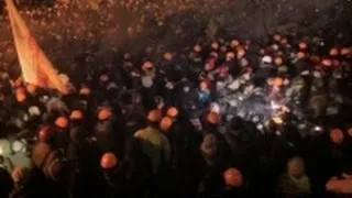 Ukrainian Police Storm Anti-Government Protest Camp