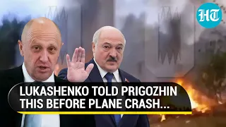 'To Hell With It...': Prigozhin After Lukashenko Warned Him Of Life Threat | Wagner Plane Crash