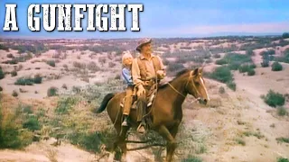 A Gunfight | JOHNNY CASH & KIRK DOUGLAS | Western Movie | Cowboy Film | Wild West