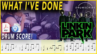 What I've Done - Linkin Park | DRUM SCORE Sheet Music Play-Along | DRUMSCRIBE