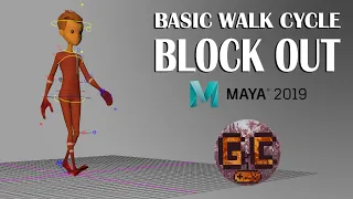 Let’s Animate! - Blocking out a basic walk cycle using Maya