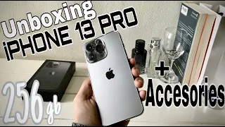 iPHONE 13 PRO GRAPHITE UNBOXING + accessories (asmr) + Mini cafe shop Vlog 🎥