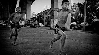 Young NakMuay / Muay Thai fighters sparring at Phuket Top Team