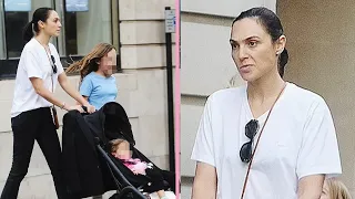 Gal Gadot Has a Very Unhappy Look On Her Face While Strolling With Her Husband and Their Daughters