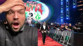 Reaccionando en vivo desde el estadio: Great Muta - WWE Hall of Fame entrance 2023