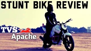 TVS Apache RTR Modification / STUNT Bike Review