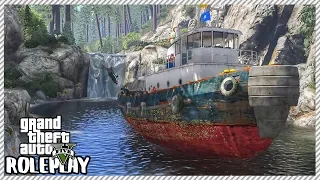 GTA 5 Roleplay - Boat Sailing Off Waterfall 'HUGE' Crash | RedlineRP #268