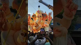 25 Feets Biggest Ganesh Idol Lifting 2023 | Ganesh Singh Kalakar Dhoolpet| Biggest Ganesh Lifting