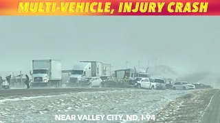 Major, Multi-Vehicle Injury Crash On Interstate-94 By Valley City, ND