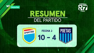 SPORTING 🆚 POETAS [10-4] | RESUMEN | SúperLiga Stars Fútbol 7 - APERTURA - FECHA 2 ⚽