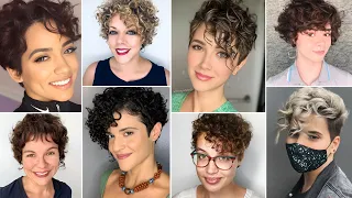 COUPE COURTE CHEVEUX BOUCLÉS - COUPE DE CHEVEUX COURTE POUR FEMME