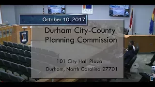 Durham Planning Commission Oct 10, 2017