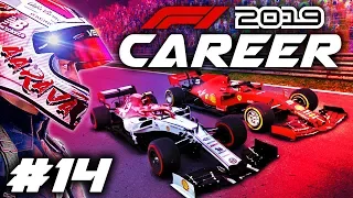 F1 2019 CAREER MODE Part 14: CRAZY WET TRACK, DRY TYRE RACE!