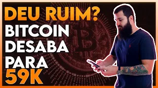 AZEDOU! Bitcoin desaba para 59K e mercado perde 10% de valor!