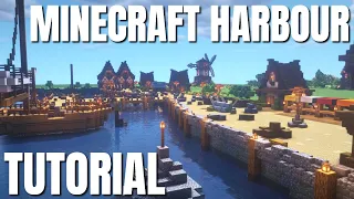 How to Make a Harbour in Minecraft Survival FROM SCRATCH: Minecraft Docks with World Download (2020)