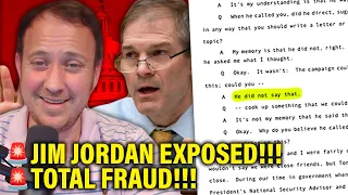 Jim Jordan CAUGHT LYING after Transcript RELEASED