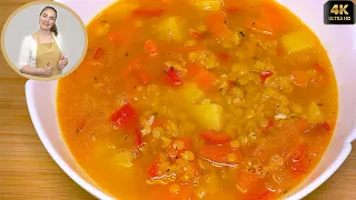 Delicious LENTIL SOUP! Quick Lentil Soup, Easy Recipe! Lentil soup on a BUDGET!