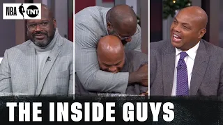 Shaq and Chuck Hug It Out ♥️ | NBA on TNT