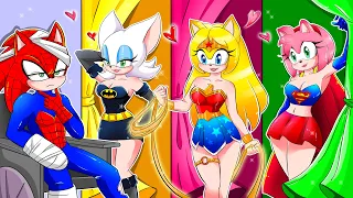 Superhero In Love - Who Will Be The First Female Superhero ? | Sonic The Hedgehog 2 Animation