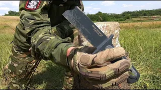 COLD STEEL Drop Forged Survivalist - KNIFE DESTRUCTION TEST - UNTIL IT BREAKS - 52100 Carbon Steel