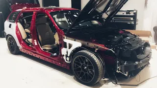 BMW E91 M3 Wagon build - 5 years in 12 minutes!