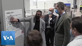 King of Spain Visits Coronavirus Field Hospital