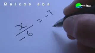 Equação do primeiro grau - Aula 06  -  (Antiga aula 14)