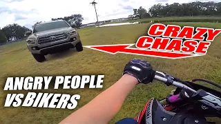 Stupid, Angry People Vs Dirt Bikers 2020 - Angry Man Chases Motorcycle!