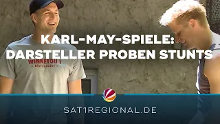 Karl-May-Spiele 2023 hinter den Kulissen: Hauptdarsteller proben Stunts