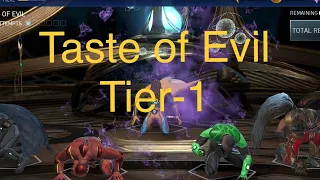 Taste of Evil Tier 1 Down | Solo Raid | Injustice 2 Mobile |