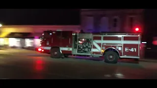 Boerne fire Engine 41 and Ladder 48 responding. BIRTHDAY SPECIAL