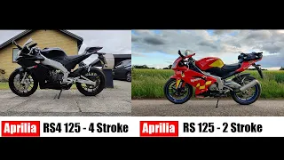 Aprilia RS 125 - 2 Stroke VS Aprilia RS4 125 - 4 Stroke