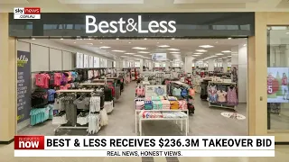 Best & Less receives $236.3 million takeover bid