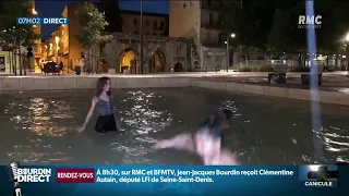 Nîmes se prépare pour un pic de chaleur à 45°C