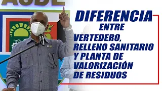 José R. Jiménez: diferencia entre Vertedero, Relleno Sanitario y Planta de Valorización de residuos.